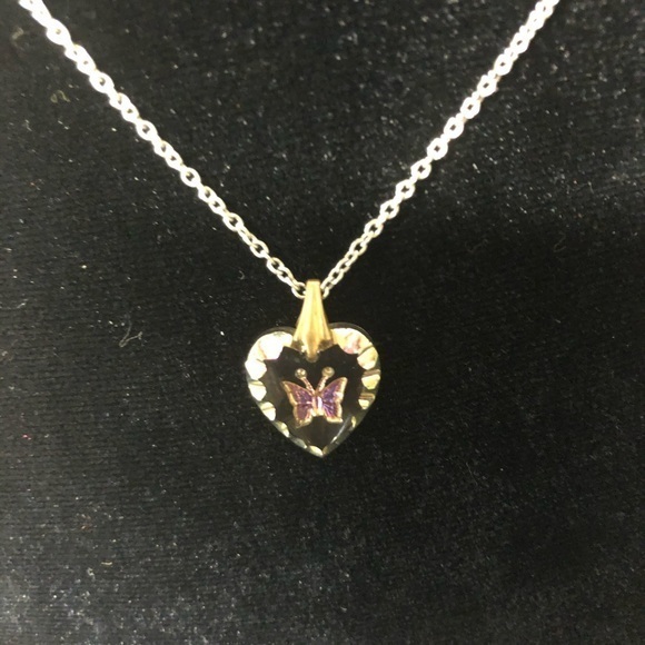Jewelry Butterfly Engraved Heart Poshmark